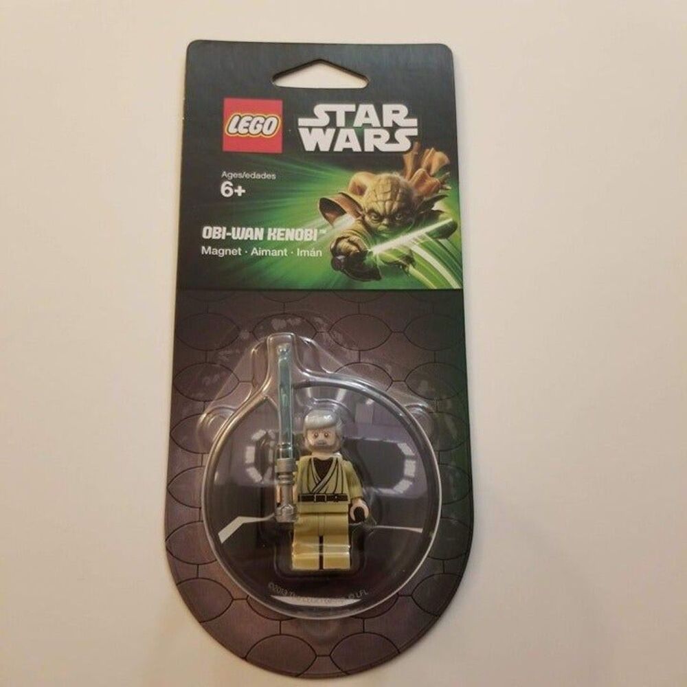 LEGO Star Wars Obi-Wan Kenobi Minifigure Magnet NEW Retired 850640